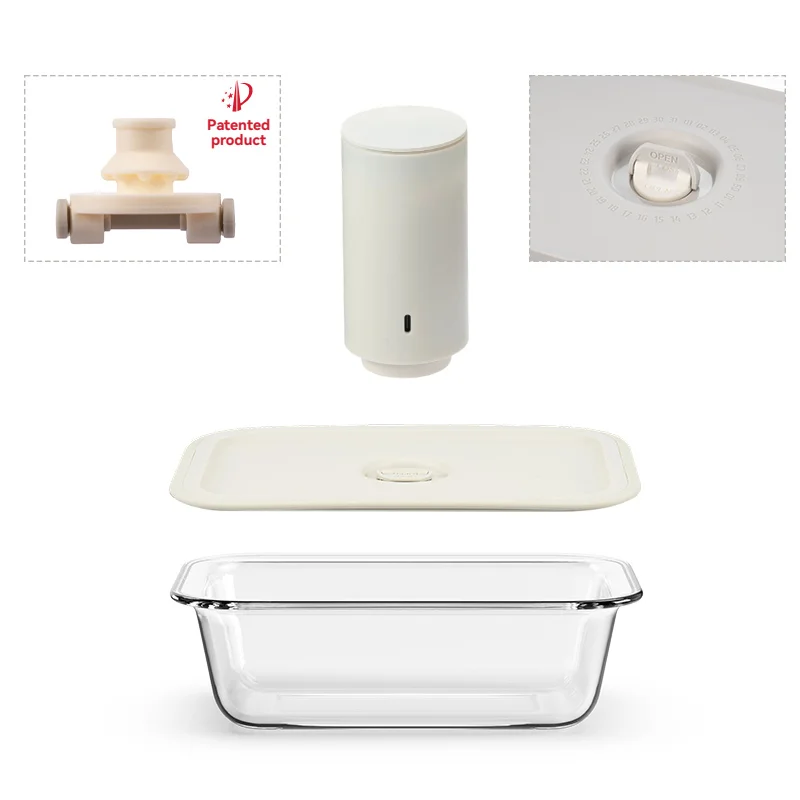 IKOO BPA Free Vacuum Glass Containers -40°C to 560°C Dishwasher Safe