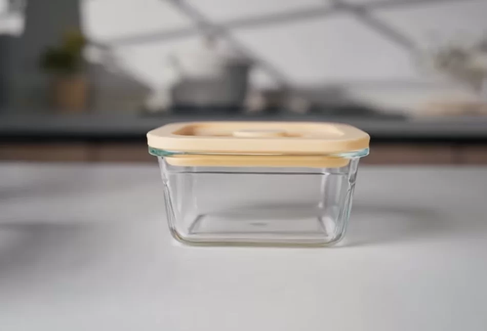 Glass Containers with Silicone Glass Lid
