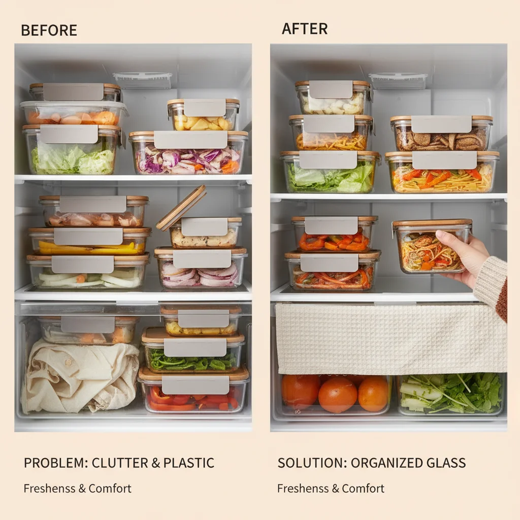 Maximize Kitchen Space with Durable Square Glass Food Storage Containers