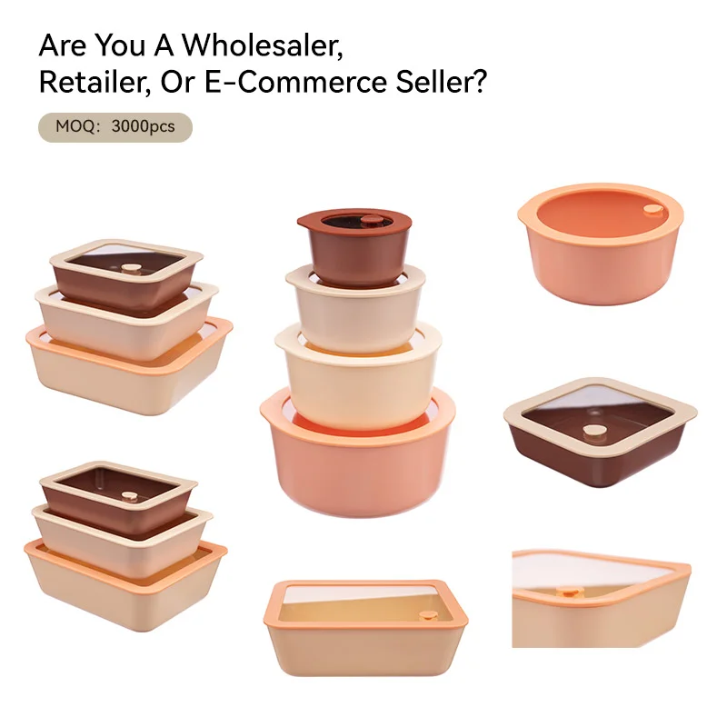 Customizable Color Airtight Lid Thermal Shock Resistant Borosilicate Glass Food Storage Container