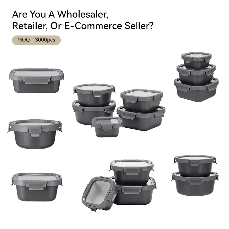 IKOO Non Toxic LFGB Certified DGCCRF Certified Glass Food Container with Tempered Glass Lid and Airtight Seal