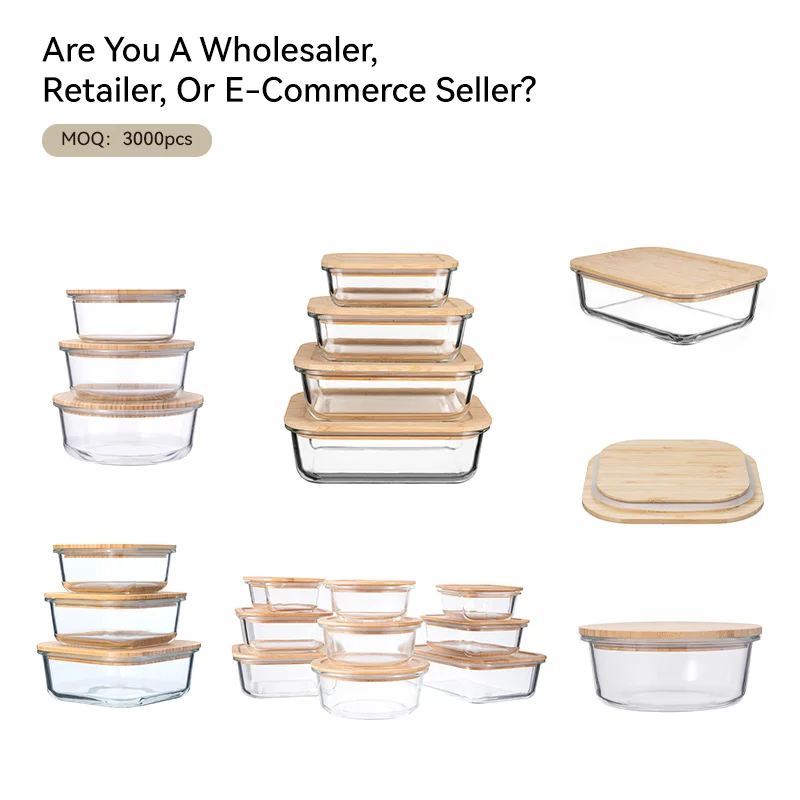 IKOO Borosilicate Glass Food Storage Containers Wholesale Price