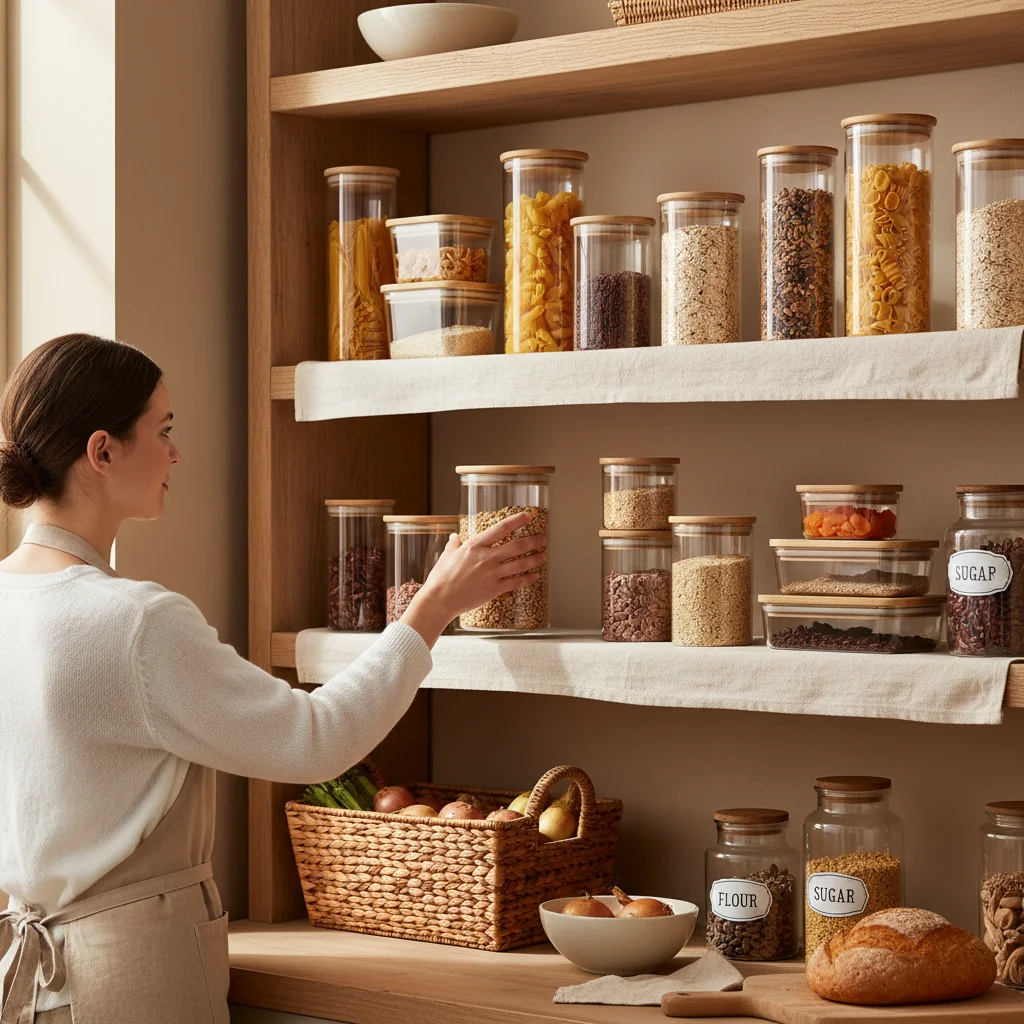 Premium Glass Food Storage Containers for Pantry and Kitchen