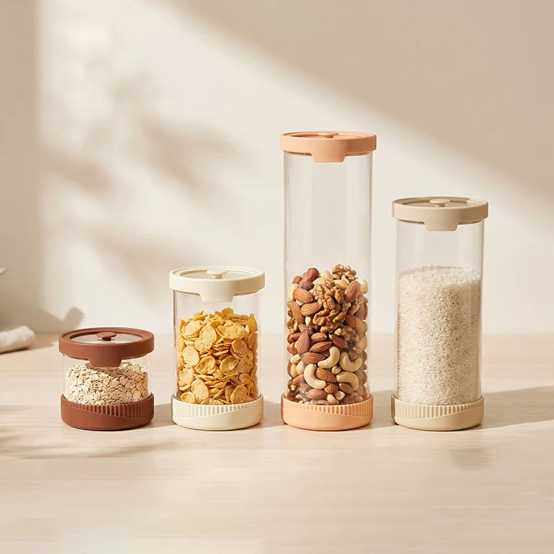 IKOO Borosilicate Glass Canister with Vented Lid and Silicone Base