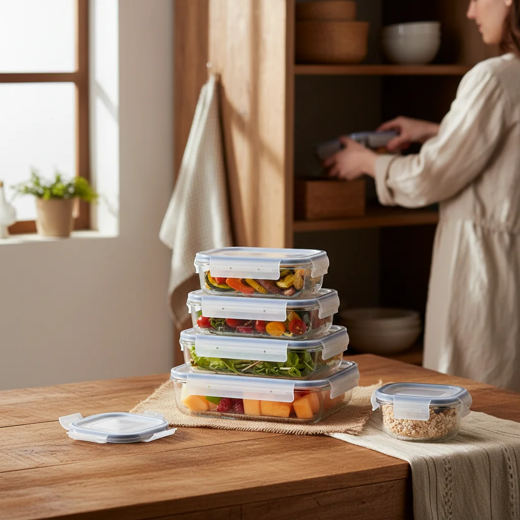 Maximize Freshness with Durable Stackable Glass Food Storage Containers