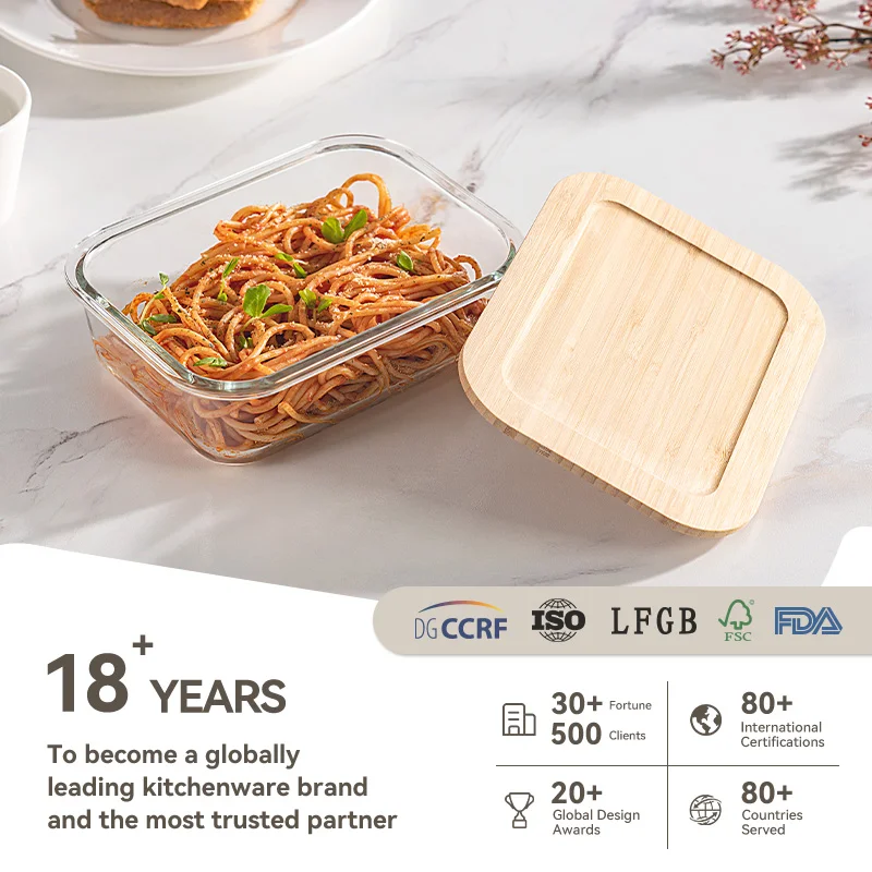 IKOO Borosilicate Glass Food Storage Containers Wholesale Price