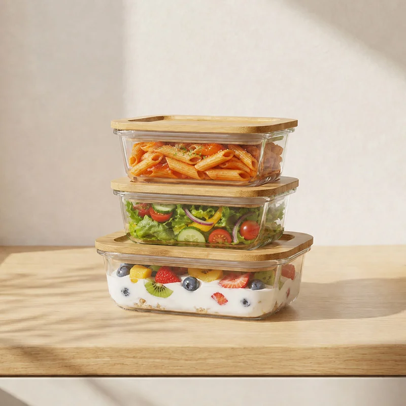 IKOO Borosilicate Glass Food Storage Containers Wholesale Price