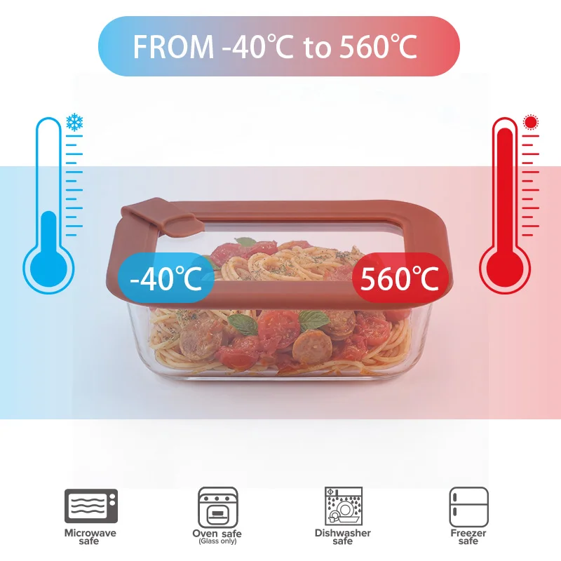 Freezer to Oven Safe Best Borosilicate Glass Food Storage Containers