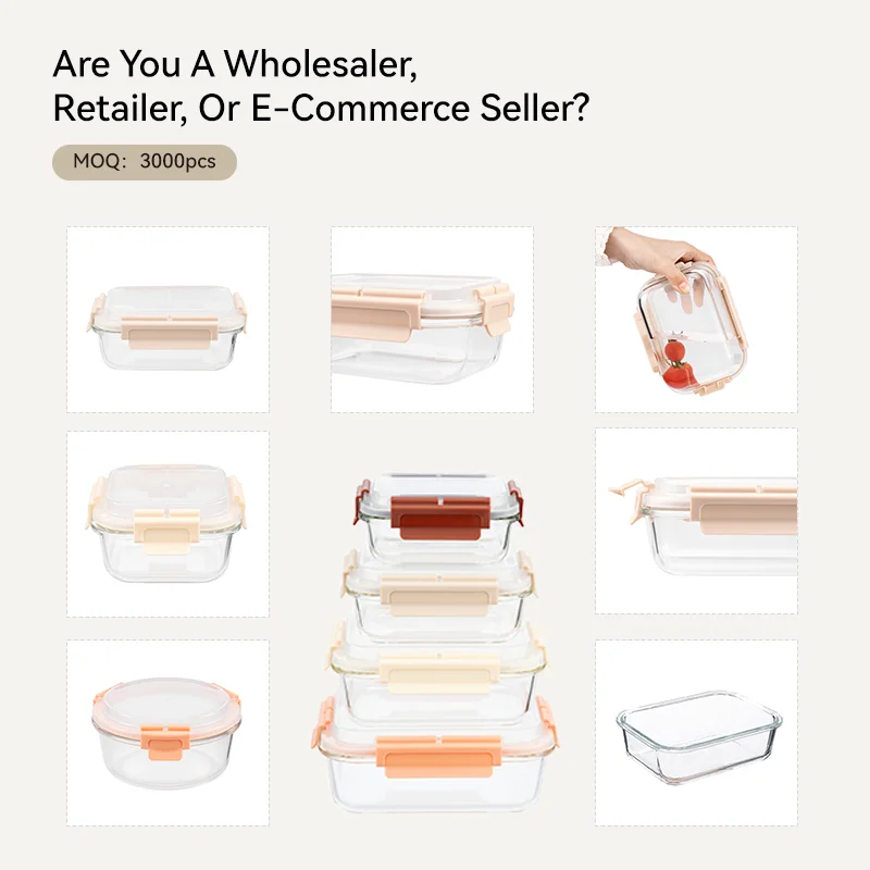 IKOO BPA-free Glass Meal Prep Containers with Lid Manuracturer