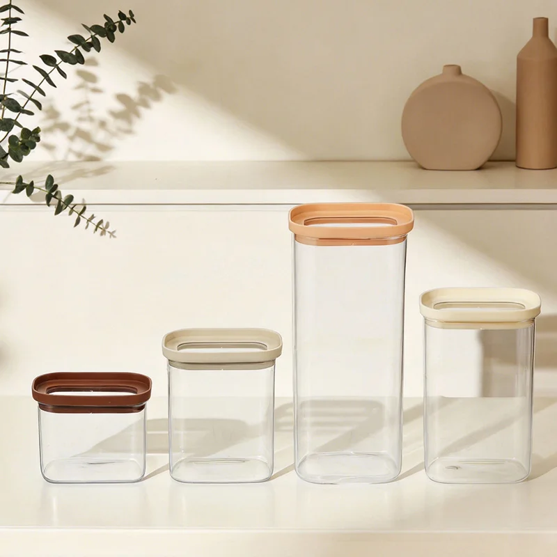IKOO Borosilicate Glass Canister with Tempered Lid – Multiple Sizes