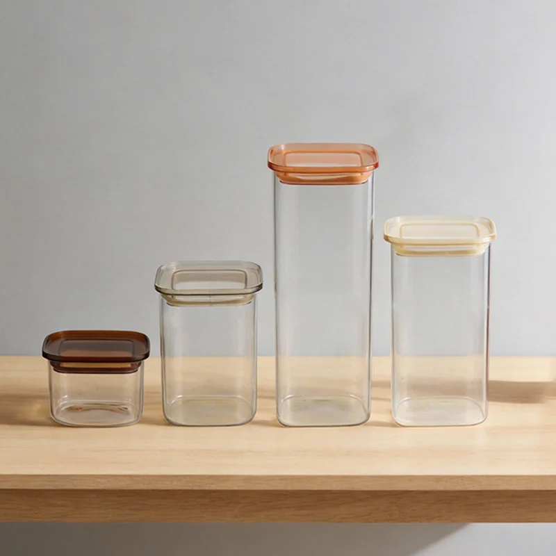 Certified Quality Borosilicate Glass Food Storage Jar for Kitchen
