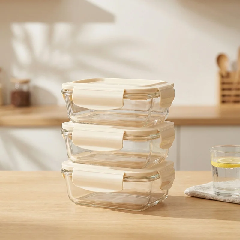 OEM/ODM Airtight & Leak Proof Lunch Box Glass with Lid