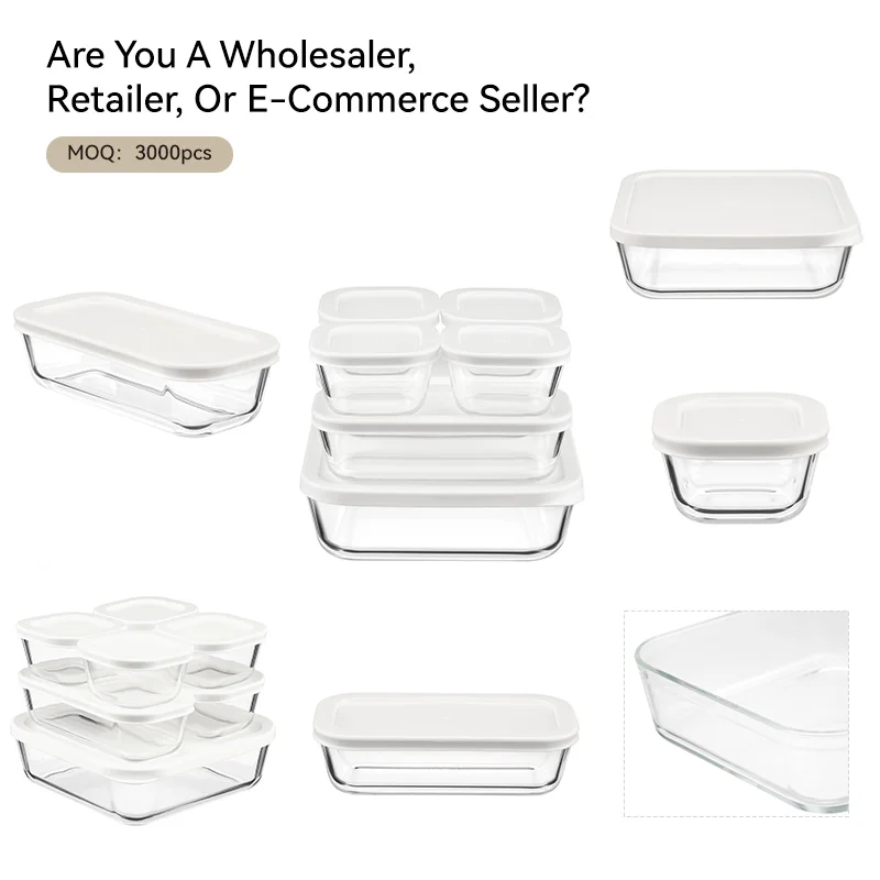 IKOO Modular Meal Prep Containers Glass With Lids