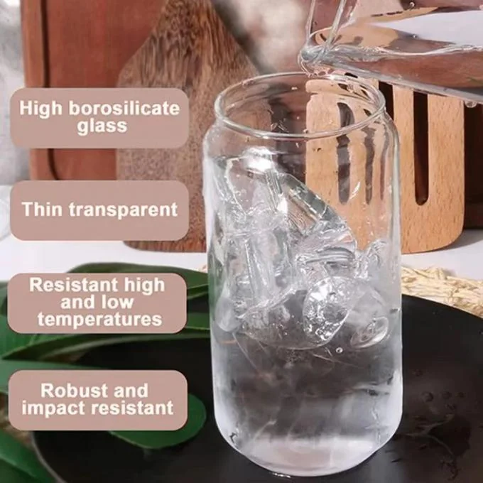 High Borosilicate Glass Cup with Silicone Lid and Glass Straw – Dishwasher Safe for Hot and Cold Beverages 1