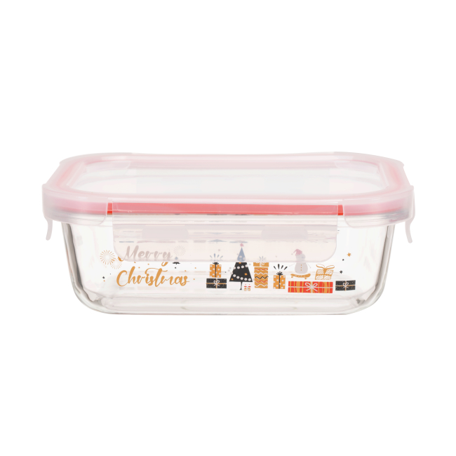 IKOO Decorative Meal Prep Food Container Set with Snap Airtight Lid