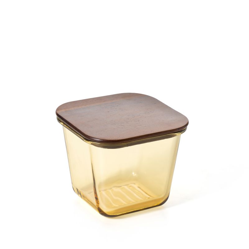 IKOO Wholesale High Borosilicate Glass Food Container with Acacia Wood Lid