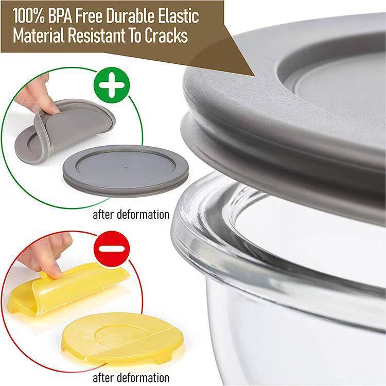 IKOO BPA-Free Neat Nesting Large Glass Mixing Bowls