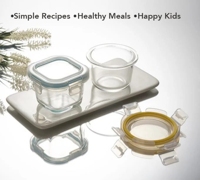 IKOO 120ml 130ml 160ml Glass Baby Food Container Mini Glass Food Container with High Borosilicate Glass 0