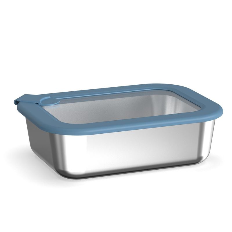 IKOO Plastic-Free Stainless Steel Lunch Box with Glass Lid