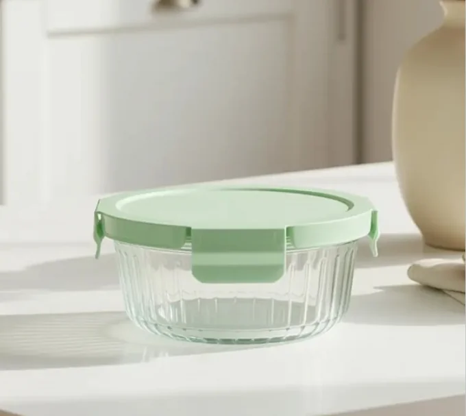 IKOO 4 Lock Glass Food Container -40°C to 560°C Heat Resistant 0