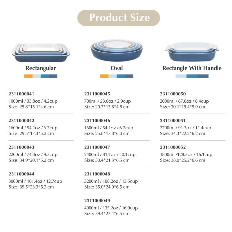 IKOO 700ml Non Stick Coating Glass Baking Dish Oven Safe