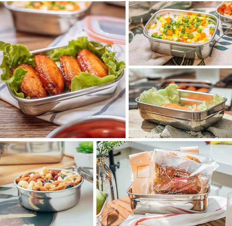 IKOO High Quality Freezer Safe Oven Safe Stainless Steel Food Container with Lid
