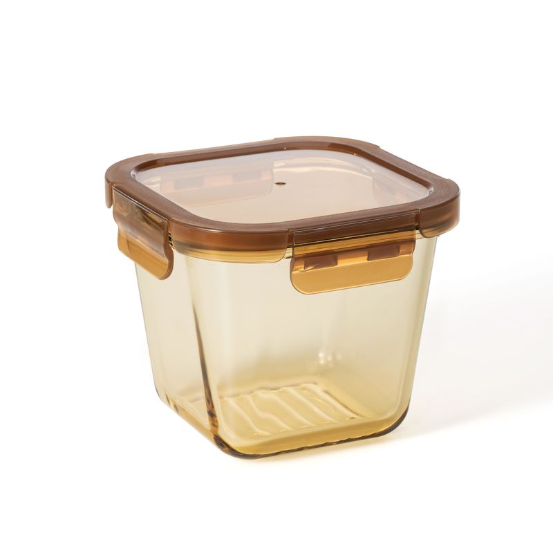 IKOO Amber Glass Meal Prep Containers Microwave Safe Glass Lunch Box