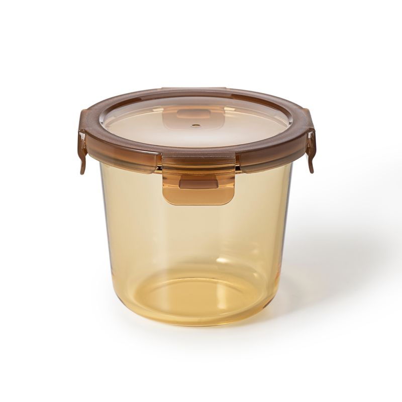 IKOO Amber Glass Meal Prep Containers Microwave Safe Glass Lunch Box