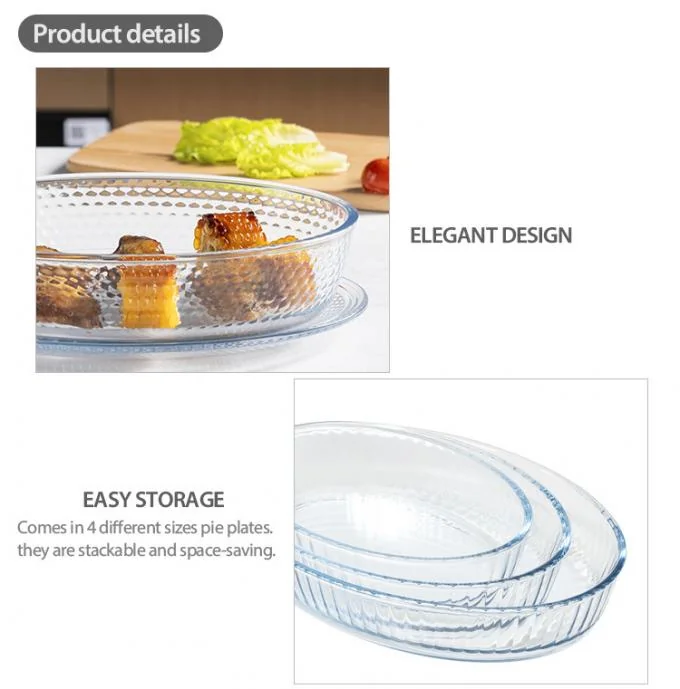 IKOO Borosilicate Glass Baking Dish with Vented Lid 800ml-3600ml Freezer Safe and Transparent 1