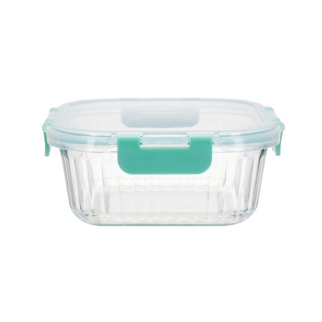 IKOO Borosilicate Glass Food Container with Airtight Cool Lock Lid