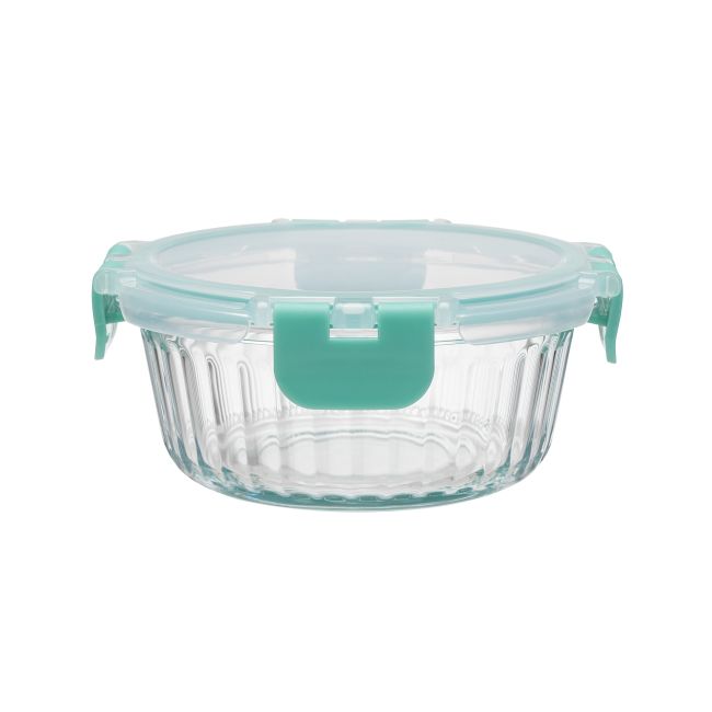 IKOO Borosilicate Glass Food Container with Airtight Cool Lock Lid