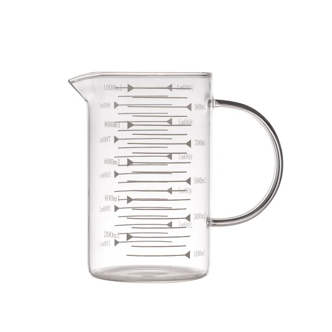 IKOO Borosilicate Glass Measuring Cup 250ml 500ml 1000ml Food Grade 2