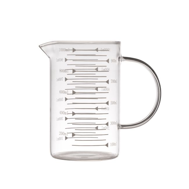 IKOO Borosilicate Glass Measuring Cup 250ml 500ml 1000ml Food Grade