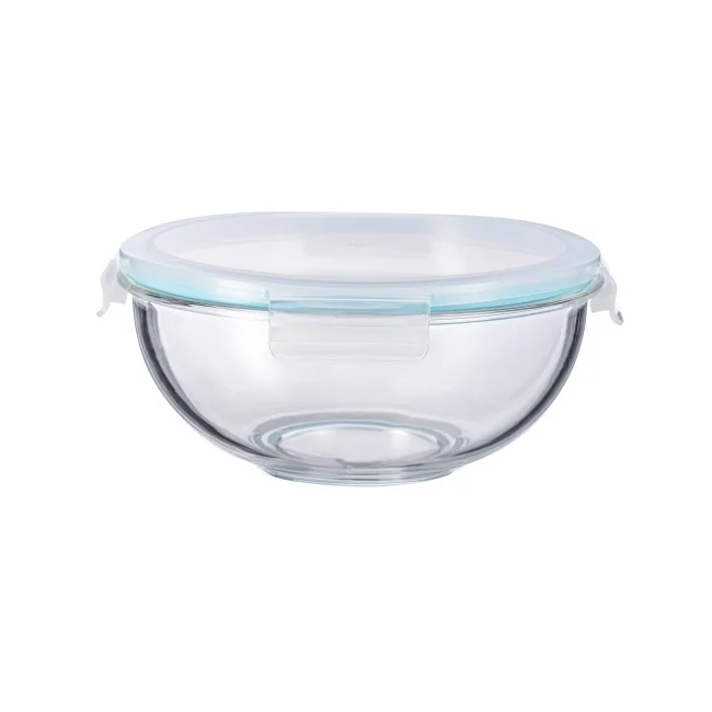 IKOO Borosilicate Glass Mixing Bowl with PP Lid 180ml to 3500ml 2