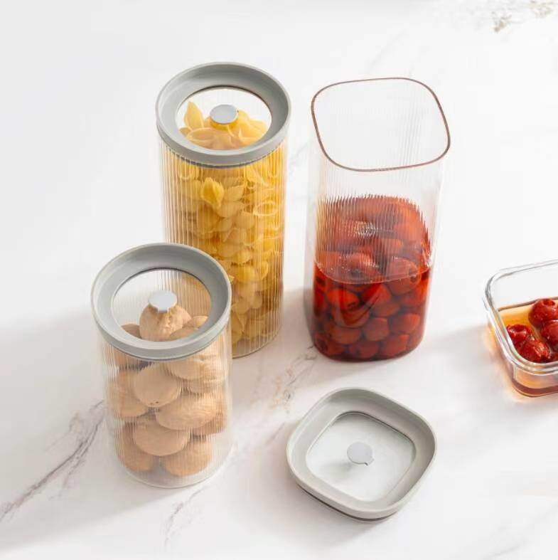 IKOO BPA Free Dishwasher Safe Airtight Glass Canister with Tempered Glass Lid