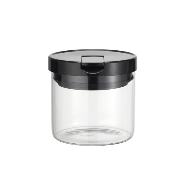 IKOO Custom Logo Clear Glass Canister and Pantry Storage Container with Lid