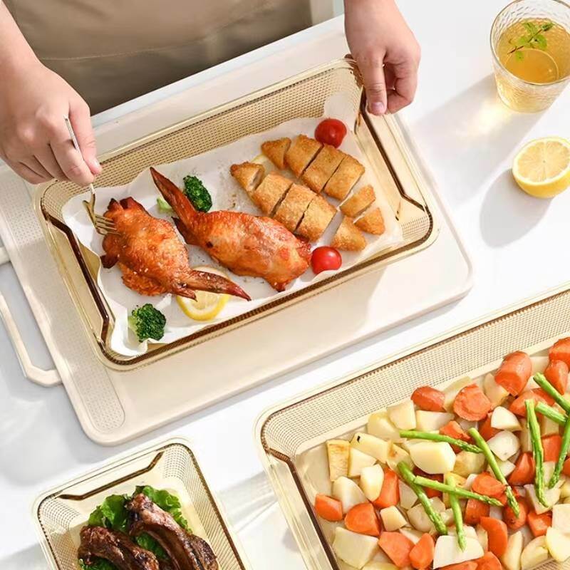 IKOO Durable Borosilicate Glass Baking Tray Oven Microwave Dishwasher Safe