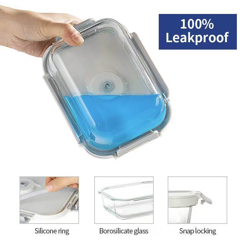 IKOO Durable Stackable Vacuum Glass Containers -40℃ to 560℃