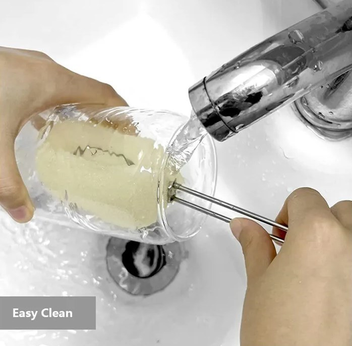 IKOO Eco-Friendly Glass Tumbler with Bamboo Lid and Glass Straw