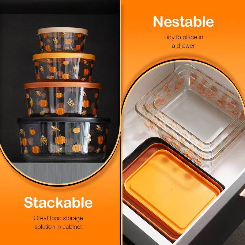 IKOO Wholesale Glass Meal Prep Containers With BPA-Free Lids
