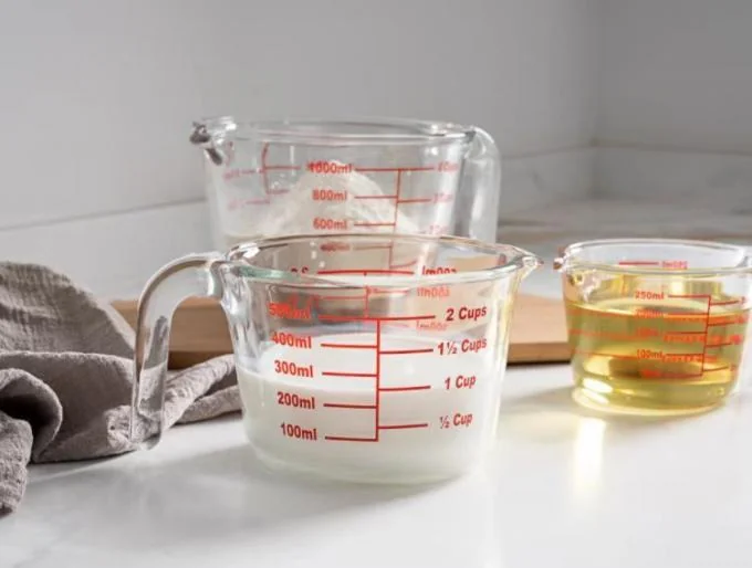IKOO Glass Measuring Cups Heat Resistant Glass Measuring Tools 0