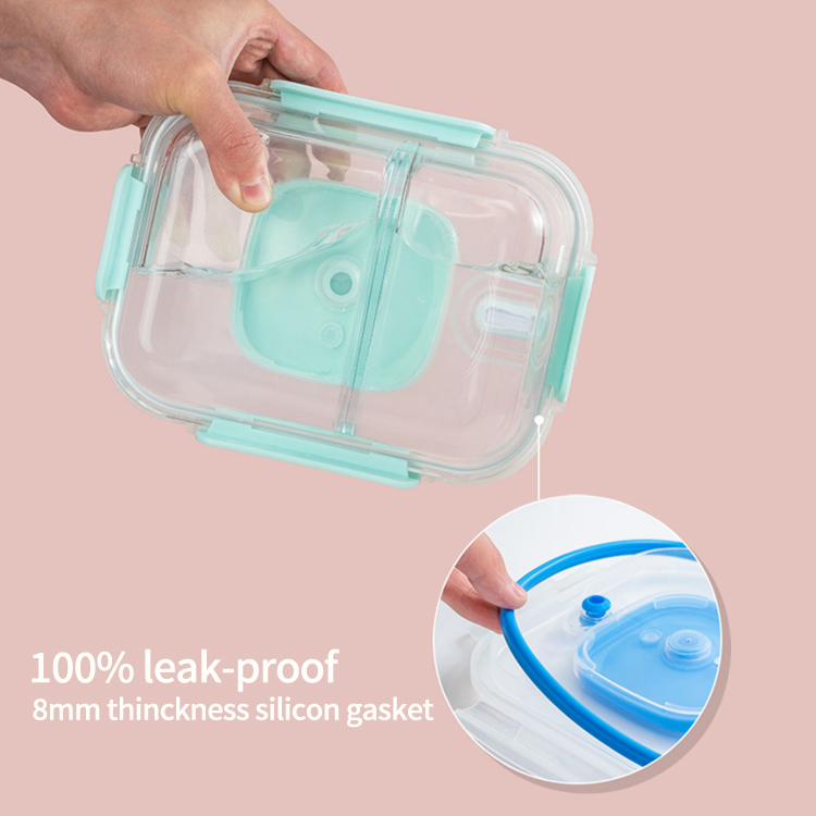 IKOO High Borosilicate Glass Airtight BPA-Free Vacuum Glass Storage Container