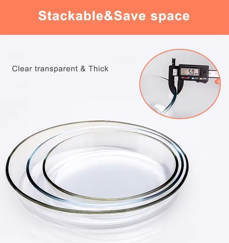 IKOO Clear Bakeware Set Baking Dish Glass Baking Dish Set