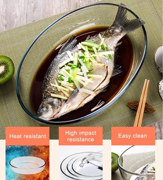 IKOO Clear Bakeware Set Baking Dish Glass Baking Dish Set