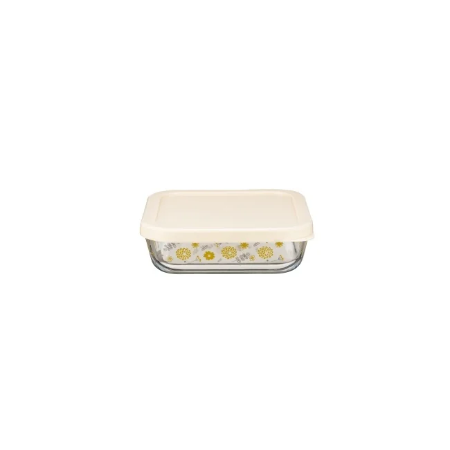 IKOO High borosilicate glass food container with customizable lid color and design available in rectangular square and round shapes 1