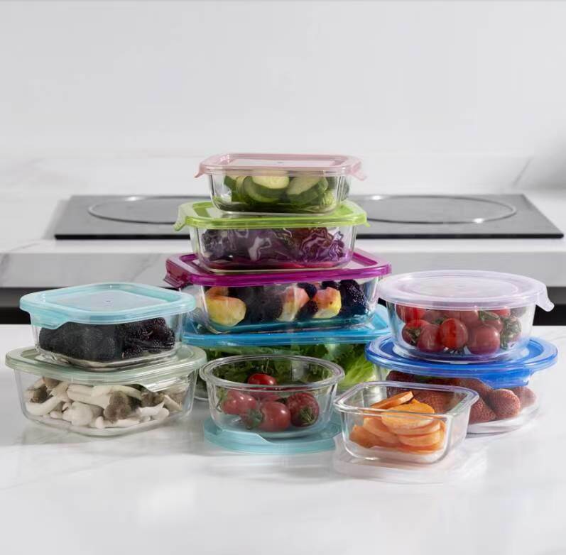 IKOO Easy Clean High Borosilicate Glass Food Container with PP Lid