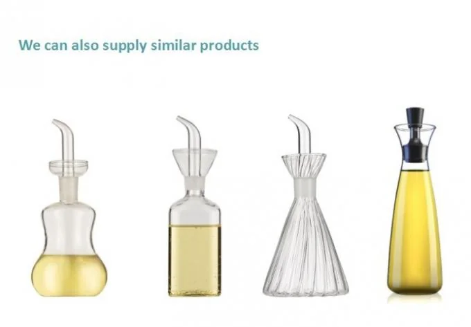 IKOO High Borosilicate Glass Oil Cruet and Decanter with 700ml Capacity and Non-drip Design for Kitchen 2