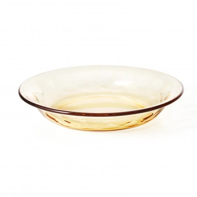 IKOO High Temperature Resistant Glass Dish, Dishwasher Safe Amber Glass Dinnerware Set  1