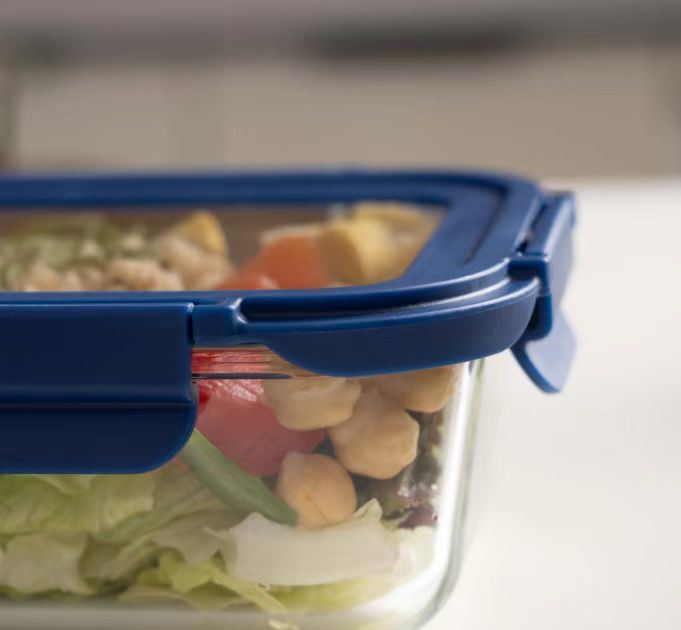 IKOO Leak Proof Airtight Borosilicate Glass Food Storage Container
