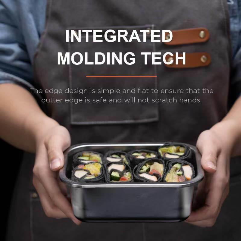 IKOO Microwave and Oven Safe Stainless Steel Meal Prep Container